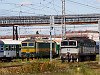 The ČD 163 004-7 and the ČD Cargo 750 253-7 seen at Hradec Kralov hlavn ndraŽi