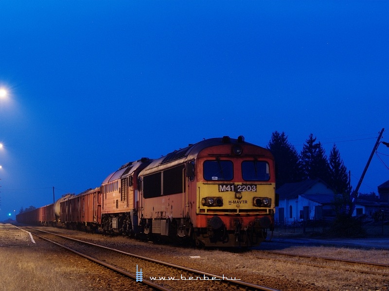 The M41 2203 during blue hour at Máza-Szászvár photo