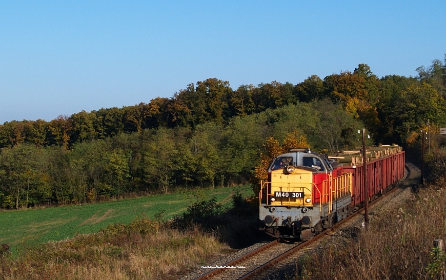 The M40 301 between Kisbrapti forest siding and Felsmocsold photo