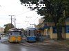 Tramcars 484 and 505 at the Railway station