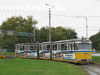 Tramcar 490 at the Debrecen railway station