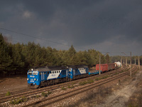 The PKP LHS ST44-2038 seen between Jaroszowiec Olkusky and Olkusz