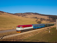 The ČSD T478 2011 seen between Trsten and Tvrdosin