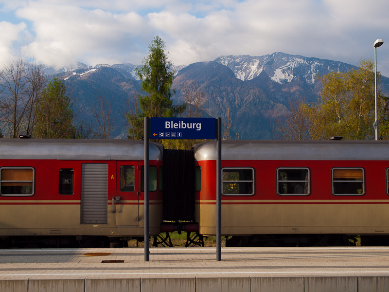 The SZ 813 020 seen at Bleiburg station in Austria photo