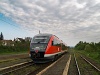 The MV 6342 014-5 Desiro with a charter train at Acsa-Erdőkrt station