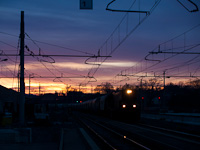 A ŠZ Reagan is seen arriving at Divača from the direction of Gornje Ležeče (Ljubljana)