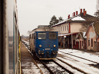 The CFR Sulzer no. 60-1400-5 seen at Érmihályfalva station (Valea lui Mihai, Romania)