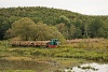 The Csmdri Erdei Vast C50 405 seen hauling a narrow-gauge freight train between Meretai elgazs and Bnokszentgyrgyi elgazs