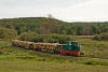 The Csmdri Erdei Vast C50 405 seen hauling a narrow-gauge freight train between Meretai elgazs and Bnokszentgyrgyi elgazs