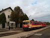 The Bzmot 237 is waiting for an other train to pass by at dnd stop