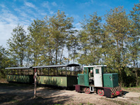 The C50 of the Mesztegnyő Forest Railway somewhere along the line