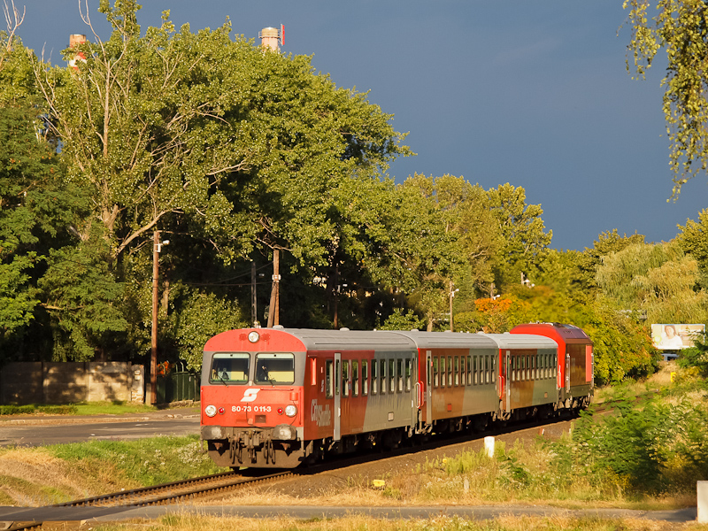 The BB 80-73 001-3 seen between Sopron-Dli and Loipersbach-Schattendorf photo