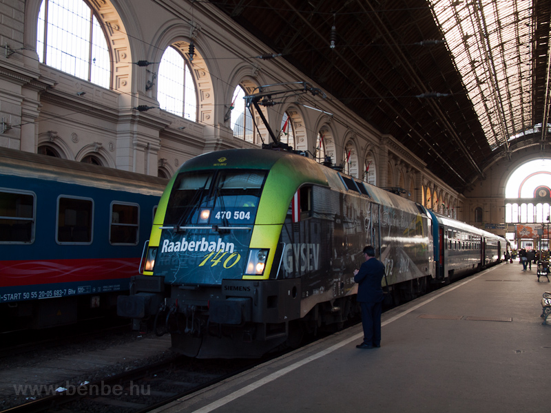 A GYSEV 470 504 Budapest-Keleti plyaudvaron fot