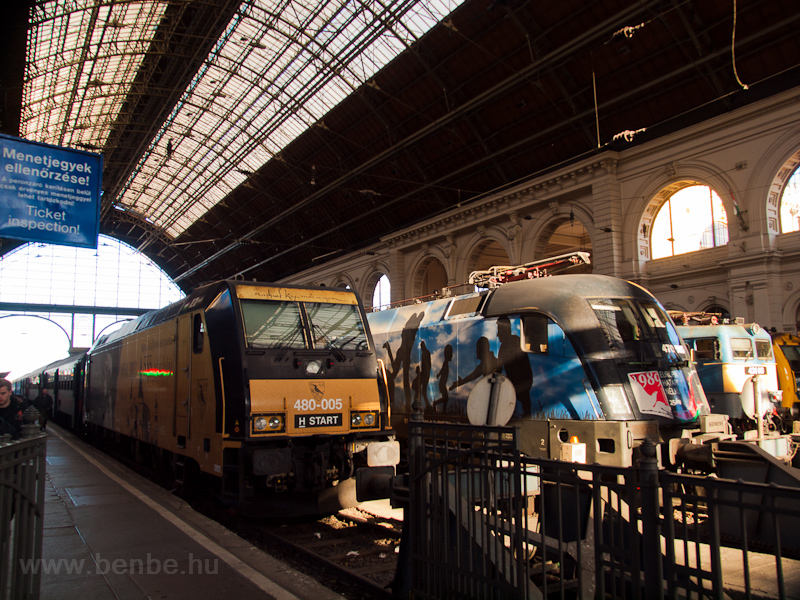 A GYSEV 470 505 s a MV-START 480 005 Budapest-Keleti plyaudvaron fot