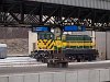 A GYSEV 448 311 Sopron állomáson a fűtőház előtt már új zárjelző tárcsákkal pózol