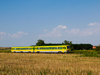 The GYSEV 1446 517 seen between Kőszeg and Kőszegfalva