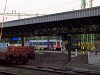 A separated twin-railcar at Sopron