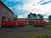 Zetorparádé a Dunaferr fűtőházánál: az A23 062, A23 052 és félig az A23 057 látható a képen
