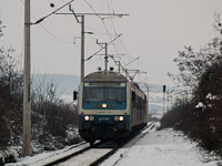 The MÁV-START Bybdtee 019 seen between Herend and Márkó