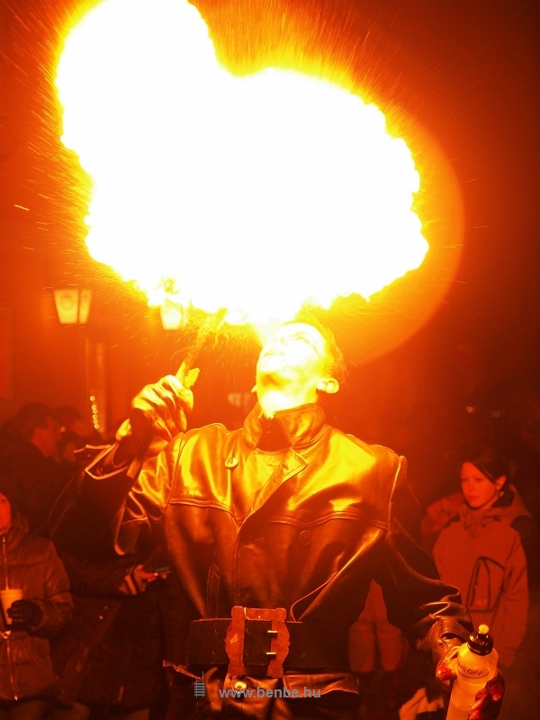 A fire eater in Hohenberg photo