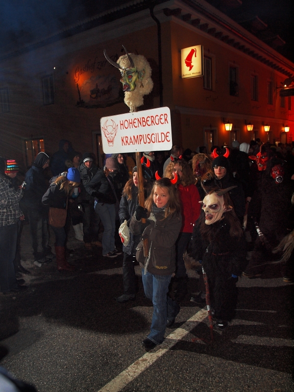 Krampuszfölvonulás Hohenbergben fotó