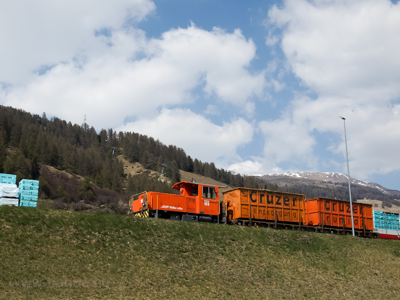 Az RhB Tm 2/2 111 Scuol-Tarasp llomson fot