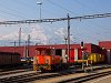 A Tmf 2/2 89 pályaszámú traktor a samedani fűtőházban