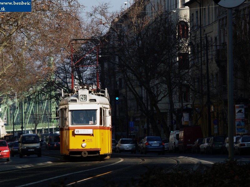 Car no. 3315 on Bartk Bla road photo