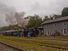 A CFR 40 006 pályaszámú fogaskerekű gőzmozdonya Tiszolc állomáson (Tisovec, Szlovákia)
