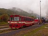 The ŽSSK 812 011-9 seen at Tiszolc station (Tisovec, Slovakia)