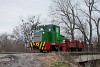 A MÁV-START C50 5713 Pálmajor és Somogyszentpál felső között lóré-vonattal a közös közúti-vasúti hídon