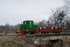 A MÁV-START C50 5713 Pálmajor és Somogyszentpál felső között lóré-vonattal a közös közúti-vasúti hídon