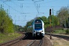 A MÁV-START 815 025 <q>Stadler KISS</q> Pestszentlőrinc állomáson