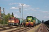 Az UZ CsME3-5612 és a MÁV 628 531 Eperjeske rendező állomáson