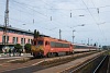 A MÁV-START 418 108 Záhony állomáson a Hortobágy EC nemzetközi vonattal