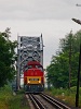 A MÁV-Trakció 478 023 Csap és Záhony között a Tisza-hídon