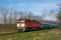 A MÁV-START 628 157 pályaszámú Szergej Záhony és Eperjeske alsó között