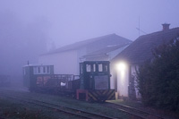 The Csmdri Erdei Vast C50 403 seen at Csmdr narrow-gauge station