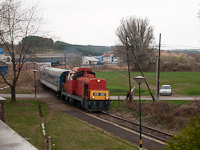 The MÁV-Trakció Zrt.'s 478 032 (ex-M47 2032) at Mátraderecske stop