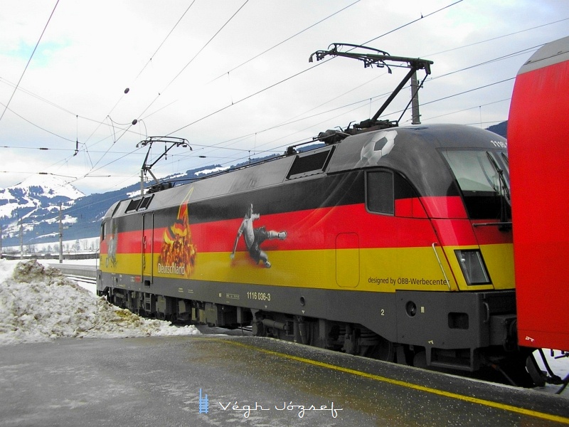 Az BB 1116 036-3 Deutschland-Lok Kirchberg in Tirol llomson fot