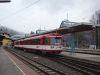 The SLB (Salzburger Lokalbahn) railcar no. 14 at Zell am See station