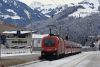 An ÖBB CityShuttle train with the Taurus 1016 044-8 at Kirchberg in Tirol