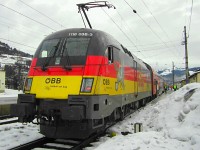 The BB 1116 036-3 Deutschland-Lok at Kirchberg in Tirol station