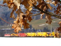 The BB 2043 058-3 with a work train at the Giselabahn between Wrgl-Bruckhausel and Hopfgarten