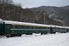 The ČSD Aa 1138 first-class passenger car seen at Podbrezov