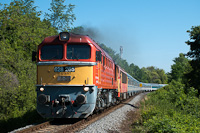 The MV-START 628 265 seen between Balatonfűzfő and Balatonalmdi