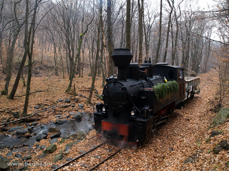 The Gyngyi steam locomotive at Lajoshza station photo