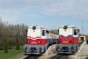 The Mk45 2001 and Mk45 2006 at Szchenyi-hegy during the Narrow-gauge Railway Day