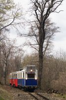 The ABamot 2 historic diesel railcar between Csillebrc and Virgvlgy