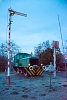 The industrial shunter A21 011 seen on exhibition at Pusztakettős